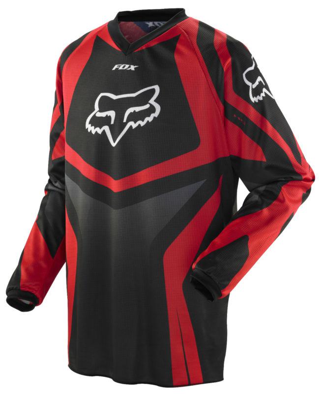 Fox racing hc race jersey red youth motocross/mx/atv/bmx/mtb bike 2013 child