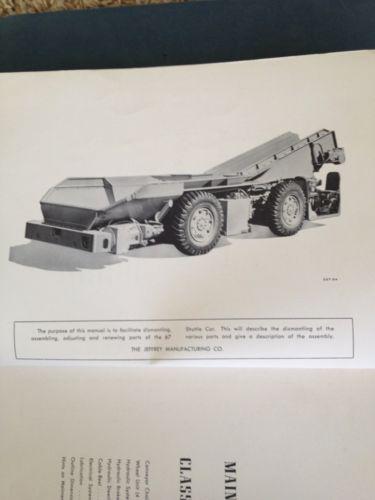 Maintenance Manual For The Jeffrey Class 67 Shuttle Car, US $279.00, image 4