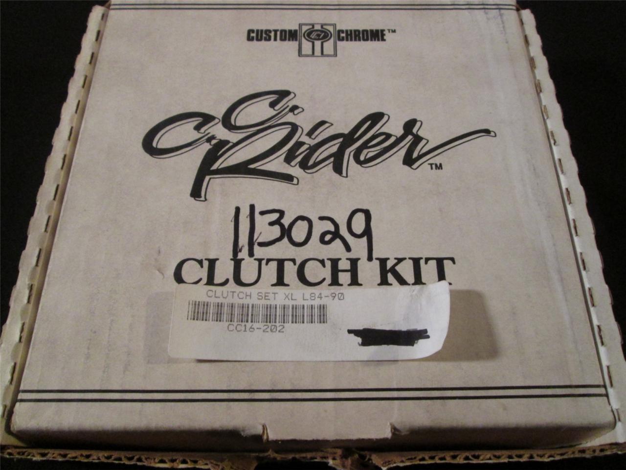 Custom chrome clutch fiber set for harley davidson sportster l84-90