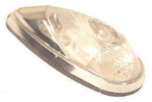 Emgo flush mount led marker lights chrome amber universal