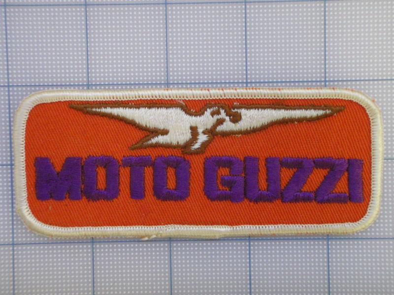 Vintage motoguzzi  patch 70s-80s biker motorcycle motocross birtbike  2 x 4.5
