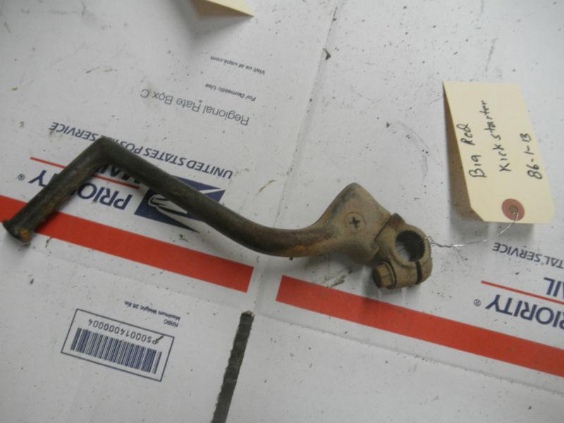 Honda big red '86  kickstarter   