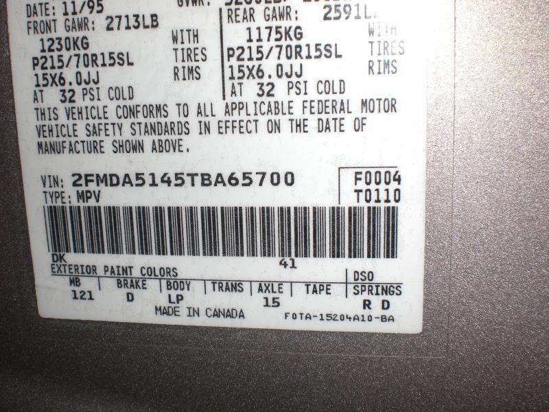 95 96 97 98 WINDSTAR L. CALIPER FRONT, US $20.00, image 9