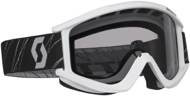 New scott recoil xi sand/dust w/ gray standard lens adult goggles,white,one size