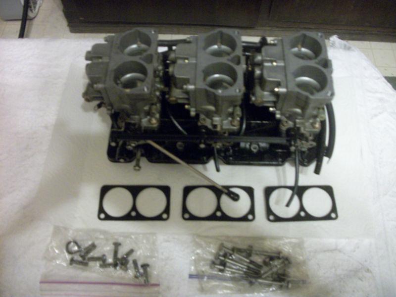 Purchase 150 Mercury Outboard Reed Block & carbs & Attenuator complete