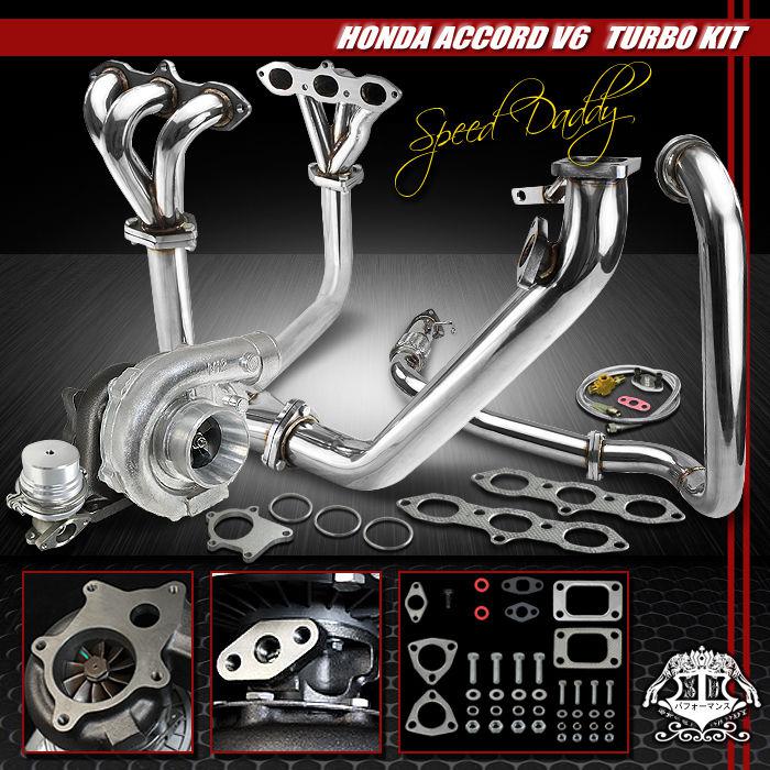 Purchase T04E 5PC TURBO KIT TURBOCHARGER+SS MANIFOLD+DOWNPIPE+WG 9802