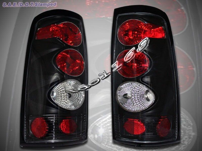 Purchase 19992002 Chevy Silverado Sierra Tail Lights JM Black 01 00 in
