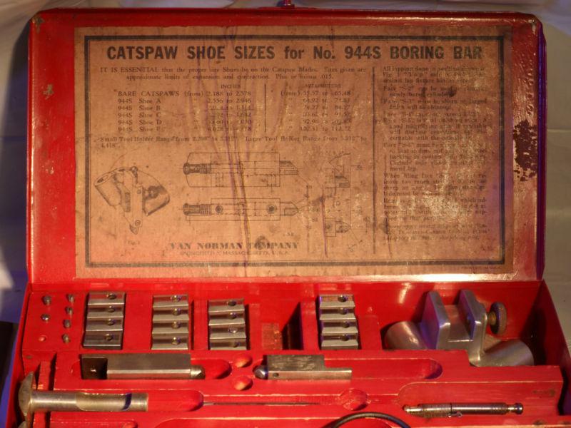 Tool Kit Van Norman Perfect-o 944s Boring Bar + Manual 944 tooling , US $700.00, image 4