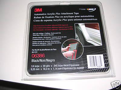 3m automotive acrylic plus attachment tape 1/4 inch