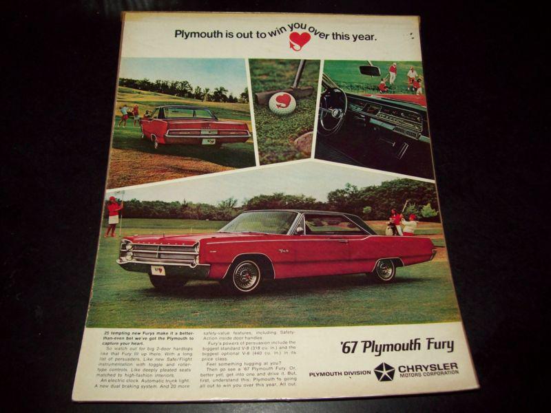 Purchase 1967 Plymouth Fury Ad in Holderness, New Hampshire, US, for US