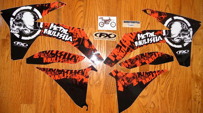 Factory effex metal mulisha ktm graphics sx (11-12) exc 125 250 300 