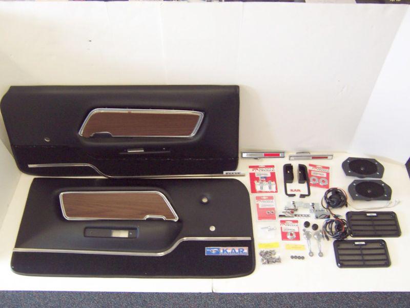 1970 MUSTANG SPORTSROOF MACH1 BOSS-302 BOSS-429 DELUXE DOOR PANEL KIT W/SPEAKERS, US $1,275.00, image 3
