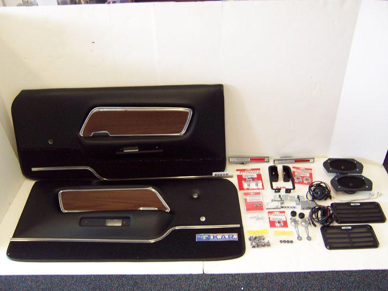 1970 MUSTANG SPORTSROOF MACH1 BOSS-302 BOSS-429 DELUXE DOOR PANEL KIT W/SPEAKERS, US $1,275.00, image 4