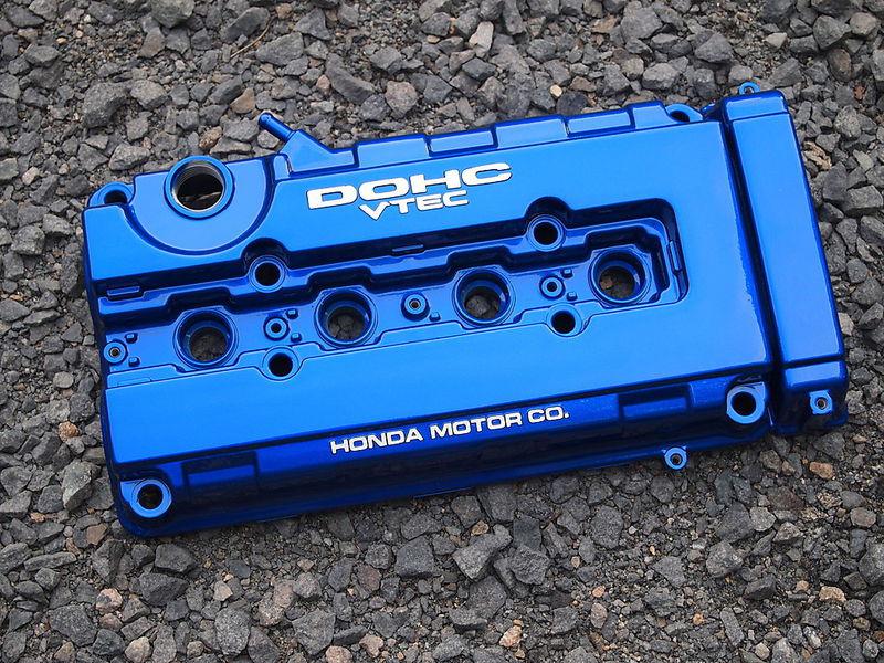 Powder coated b18c valve cover vtec type r gsr jdm