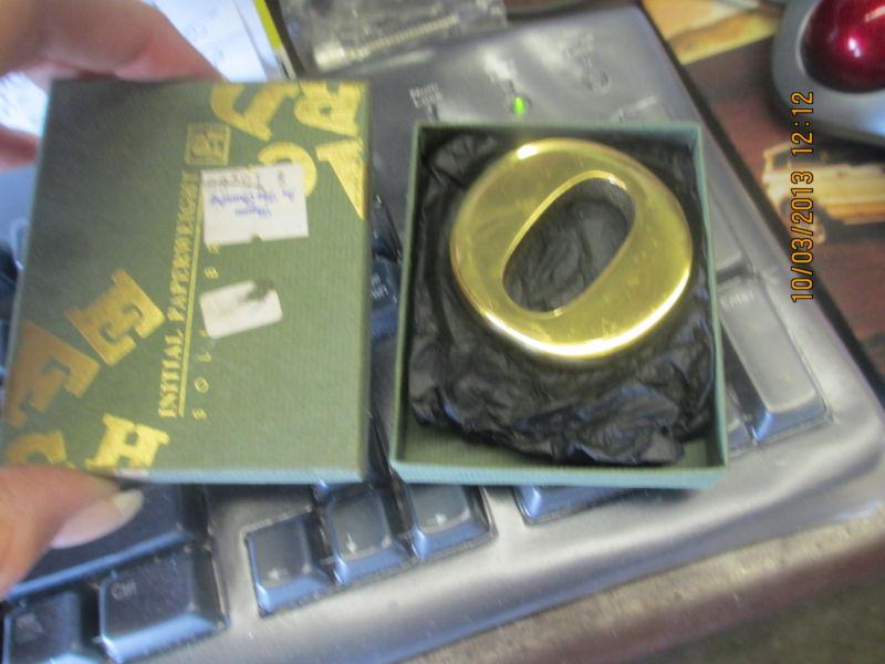 Nautical stuart houghton solid brass letters x3 ( o-i-v )