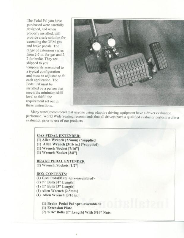 Gas & Brake Universal Pedal Extenders, US $94.50, image 2