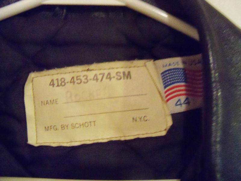 Schott Leather Motorcycle Jacket 1980's Size 44 Nice Condition, US $180.00, image 4