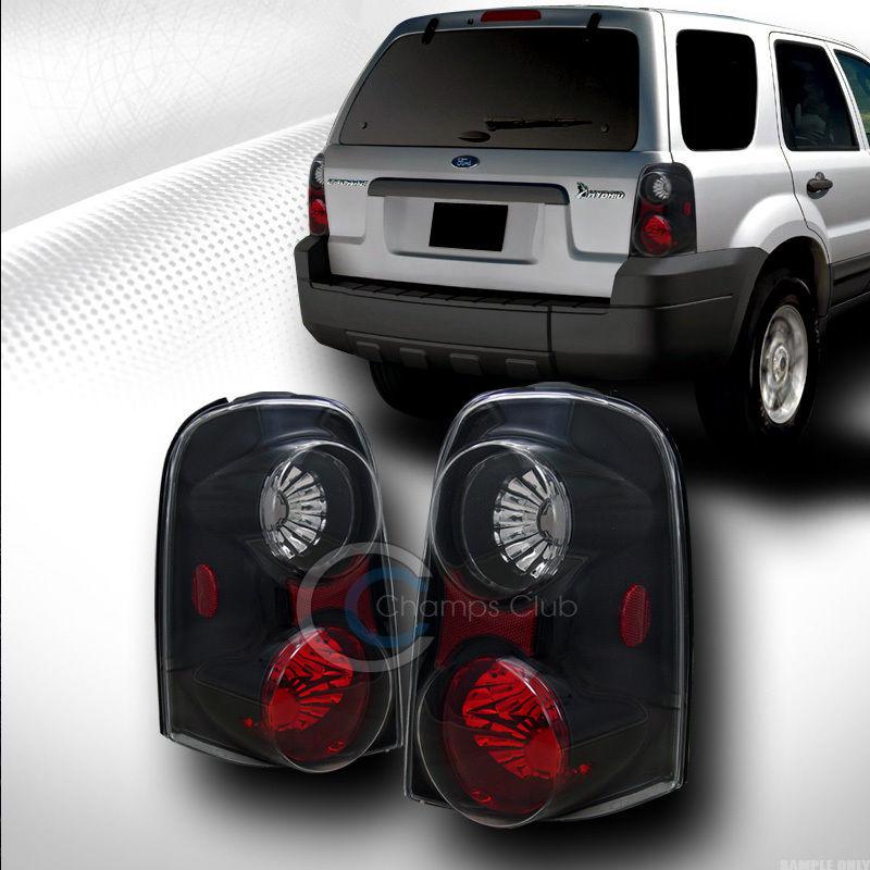 Euro black clear altezza tail light rear brake lamps pair ks 01-07 ford escape