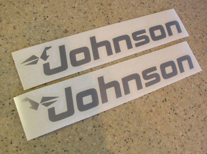 Johnson outboard motor decals 2-pak 12" free ship + free fish decal!