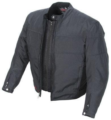 Power trip jet black ii motorcycle jacket 3xl xxxl