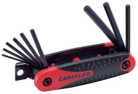 Carlyle hand tools cht hkfs9 - hex key set, short hex sae