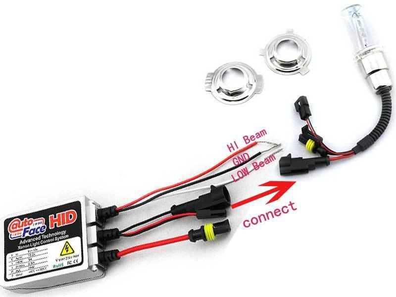 MOTORCYCLE XENON HID BI-XENON CONVERSION KIT SUPER SLIM BALLAST H6M 6000K, US $18.99, image 2