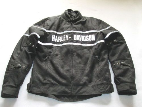 Harley davidson mens classic cruiser mesh jacket w armor size m # 98248-09vm