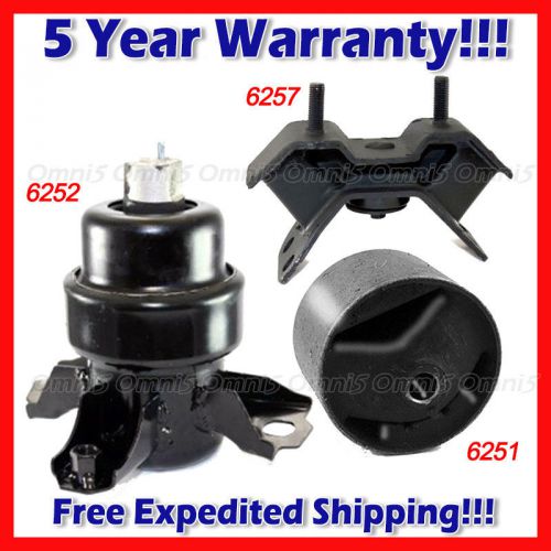 A650 for 94-96 toyota camry 3.0l front, rear, trans mount set 3pcs for auto