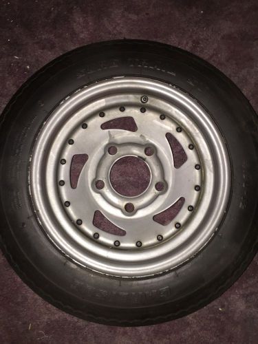 *2* 4.80-12 lrc et bias trailer tire on 12" 5 lug galvanized spoke wheel 4.80x12