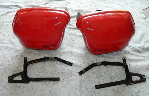 Saddlebags/panniers/hard bags w/ mount brackets, signals ducati st2/st3/st4/st4s