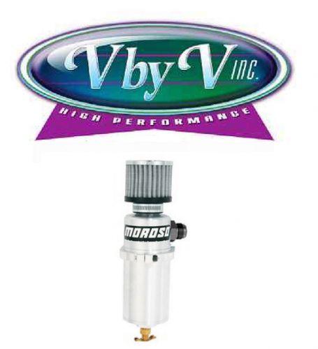 Moroso 85500 aluminum breather tank, billet, 1-qt, - 12an each