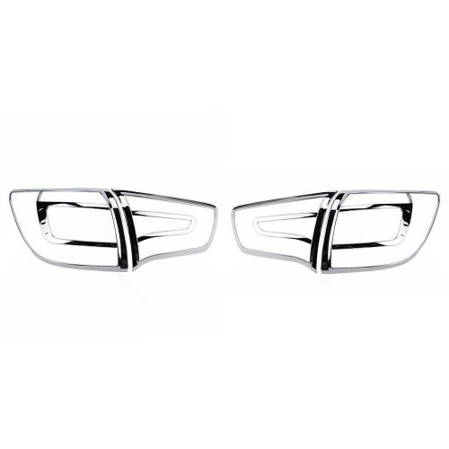 Pair rear abs chrome tail light lamp cover trim fit for kia sportage 2011-2014