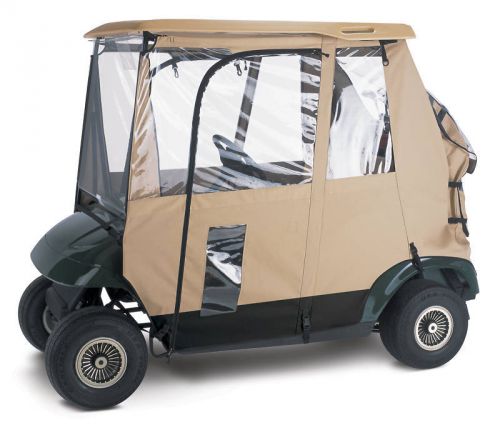 Deluxe 3 sided 2 person golf cart full cab enclosure for models with windshields