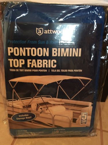 Attwood 369bl - pontoon bimini fabric only 4 bow pacific blue 88"-96" sumbrela