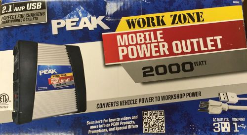 New peak workzone mobile power outlet, 2000 watt pkcoax