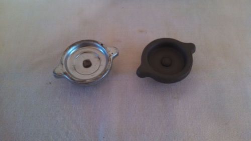 Original vintage mopar valve cover oil filler caps (2)