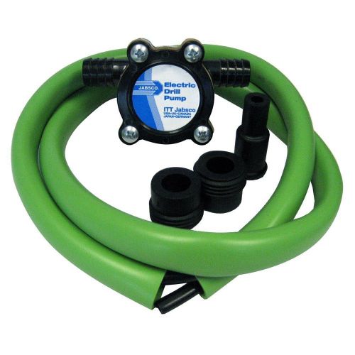 Jabsco drill pump kit w/hose ~ liquid transfer ~ boat marine general use~ 3.5gpm