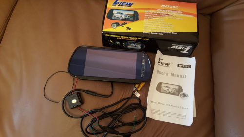 Tview 7 "monitor mirror mount rearview camera not included rv725c