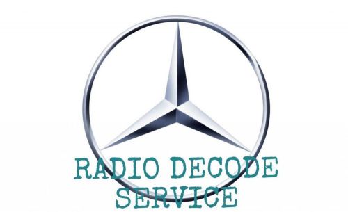 Mercedes benz am fm radio stereo cassette head unit - decode code unlock service