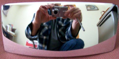 New chrome 7 1/2" x 3" convex rear view marine boat mirror