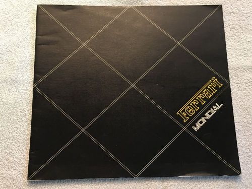 Ferrari mondial brochure see other auctions for more brochures