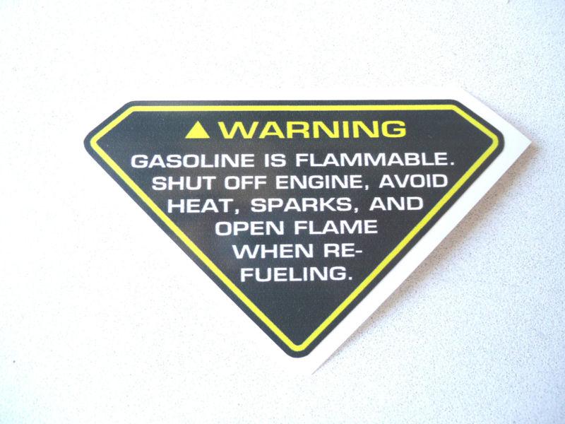 Honda odyssey fl250 fl 250 atv fuel tank warning vinyl decal sticker