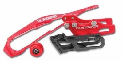 Tm designworks dirt cross moto chain slide-n-guide kit red 2013-2014 honda crf