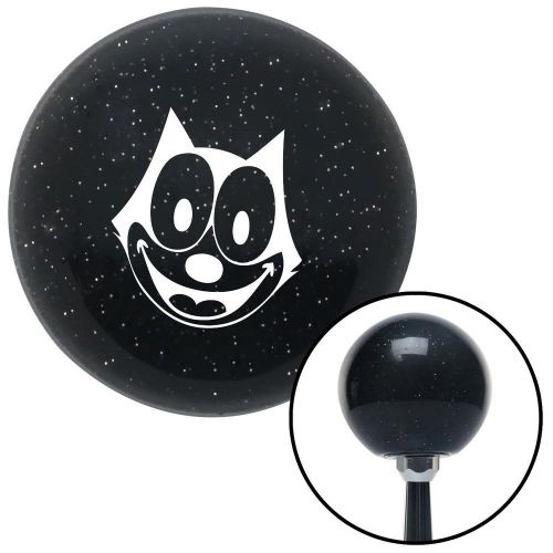 White felix the cat smiling black metal flake shift knob with m16x1.5