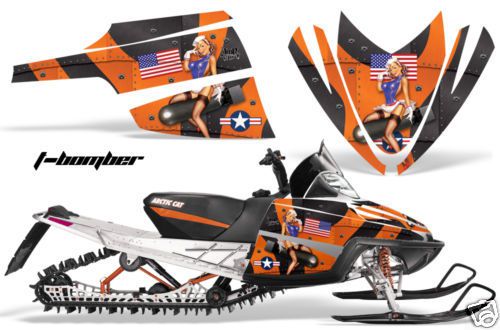 Amr racing sled wrap decal graphic kits arctic cat m8 m7 m series crossfire new