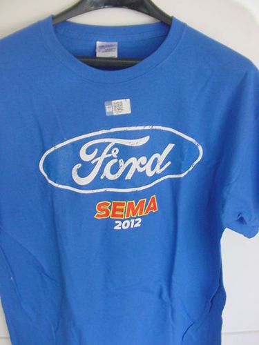 Ford*sema*2012**short sleeve t-shirt shirt*blue*men's large*new w/tags