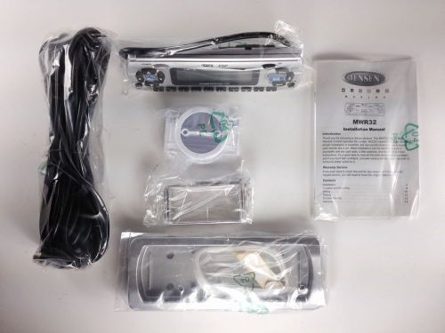 Jensen boat wired stereo flat face kit,mount anywhere,mwr32 marine receiver cdc