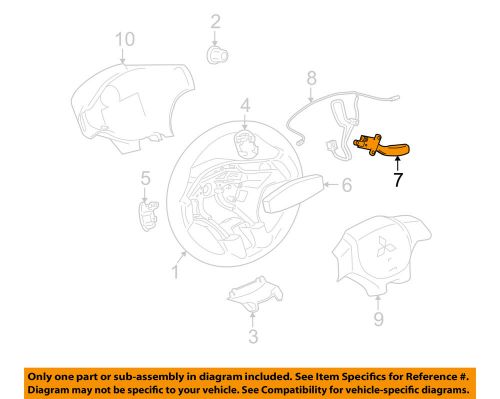 Mitsubishi oem 04-12 galant cruise control-switch mr537964