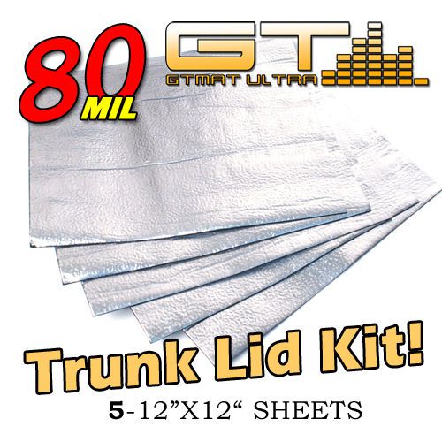 New gtmat ultra trunk lid kit sound deadener noise pack deadening dampening kit