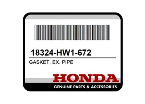 Honda aquatrax exhaust pipe gasket oem part #18324-hw1-672